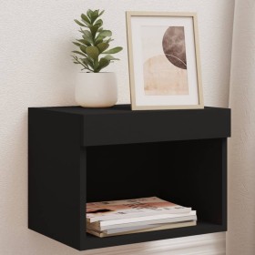 Wandnachttische mit LED-Leuchten 2 Einheiten schwarz von , TV-Möbel - Ref: Foro24-837116, Preis: 45,88 €, Rabatt: %