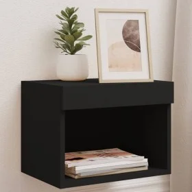 Wandnachttische mit LED-Leuchten 2 Einheiten schwarz von , TV-Möbel - Ref: Foro24-837116, Preis: 44,72 €, Rabatt: %