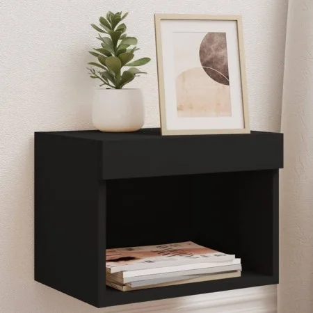 Wandnachttische mit LED-Leuchten 2 Einheiten schwarz von , TV-Möbel - Ref: Foro24-837116, Preis: 44,72 €, Rabatt: %