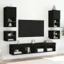 Wandnachttische mit LED-Leuchten 2 Einheiten schwarz von , TV-Möbel - Ref: Foro24-837116, Preis: 44,72 €, Rabatt: %