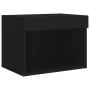 Wandnachttische mit LED-Leuchten 2 Einheiten schwarz von , TV-Möbel - Ref: Foro24-837116, Preis: 44,72 €, Rabatt: %