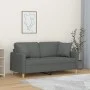 2-seater sofa with dark gray fabric cushions, 140 cm by , Sofas - Ref: Foro24-3200910, Price: 225,04 €, Discount: %