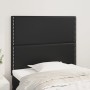 Kopfteile 2 Einheiten aus schwarzem Kunstleder 100x5x78/88 cm von , Kopf- und Fußteile - Ref: Foro24-3116276, Preis: 49,86 €,...