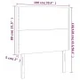 Headboards 2 units of black synthetic leather 100x5x78/88 cm by , Headboards and footboards - Ref: Foro24-3116276, Price: 49,...