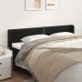 Cabecero de cuero sintético negro 203x16x78/88 cm de , Cabeceros y pies de cama - Ref: Foro24-3118736, Precio: 58,00 €, Descu...