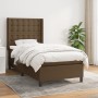 Box spring bed with dark brown fabric mattress 90x190 cm by , Beds and slatted bases - Ref: Foro24-3131716, Price: 348,23 €, ...