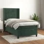 Cama box spring con colchón terciopelo verde oscuro 90x190 cm de , Camas y somieres - Ref: Foro24-3132774, Precio: 327,63 €, ...