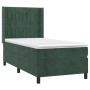 Cama box spring con colchón terciopelo verde oscuro 90x190 cm de , Camas y somieres - Ref: Foro24-3132774, Precio: 335,22 €, ...