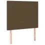 Box spring bed with dark brown fabric mattress 90x190 cm by , Beds and slatted bases - Ref: Foro24-3136400, Price: 353,02 €, ...