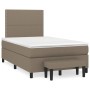 Box spring bed with taupe gray fabric mattress 120x200 cm by , Beds and slatted bases - Ref: Foro24-3136505, Price: 419,89 €,...