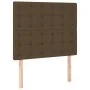 Cama box spring con colchón tela marrón oscuro 90x190 cm de , Camas y somieres - Ref: Foro24-3136880, Precio: 369,36 €, Descu...