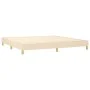 Box spring bed with cream fabric mattress 200x200 cm by , Beds and slatted bases - Ref: Foro24-3140566, Price: 523,66 €, Disc...