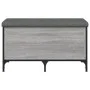 Engineered wood gray Sonoma storage bench 82x42x45 cm by , Benches for halls and storage - Ref: Foro24-835145, Price: 74,23 €...