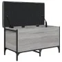 Engineered wood gray Sonoma storage bench 82x42x45 cm by , Benches for halls and storage - Ref: Foro24-835145, Price: 74,23 €...
