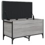 Sonoma graue Aufbewahrungsbank aus Holzwerkstoff 82x42x45 cm von , Bänke für Hallen und Lager - Ref: Foro24-835145, Preis: 75...