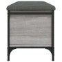 Engineered wood gray Sonoma storage bench 82x42x45 cm by , Benches for halls and storage - Ref: Foro24-835145, Price: 75,13 €...