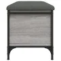 Engineered wood gray Sonoma storage bench 82x42x45 cm by , Benches for halls and storage - Ref: Foro24-835145, Price: 74,23 €...