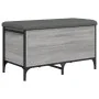 Engineered wood gray Sonoma storage bench 82x42x45 cm by , Benches for halls and storage - Ref: Foro24-835145, Price: 74,23 €...