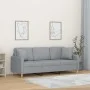 3-seater sofa with light gray fabric cushions 180 cm by , Sofas - Ref: Foro24-3200917, Price: 274,45 €, Discount: %