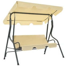 Cream white garden swing swing 170x110x153 cm by vidaXL, Garden rockers - Ref: Foro24-45350, Price: 153,59 €, Discount: %