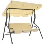 Cream white garden swing swing 170x110x153 cm by vidaXL, Garden rockers - Ref: Foro24-45350, Price: 158,04 €, Discount: %