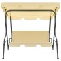 Cream white garden swing swing 170x110x153 cm by vidaXL, Garden rockers - Ref: Foro24-45350, Price: 158,04 €, Discount: %