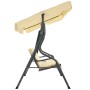 Cream white garden swing swing 170x110x153 cm by vidaXL, Garden rockers - Ref: Foro24-45350, Price: 158,04 €, Discount: %