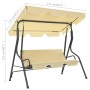 Cream white garden swing swing 170x110x153 cm by vidaXL, Garden rockers - Ref: Foro24-45350, Price: 158,04 €, Discount: %