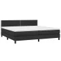 Box spring bed with black synthetic leather mattress 200x200 cm by , Beds and slatted bases - Ref: Foro24-3141083, Price: 543...