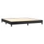 Box spring bed with black synthetic leather mattress 200x200 cm by , Beds and slatted bases - Ref: Foro24-3141083, Price: 543...