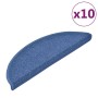 Alfombrillas para escaleras 10 unidades 56x17x3 cm Azul Semicircular en Alfombrillas para escalones | Comprar online en Foro24