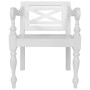 Batavia Stühle 2 Einheiten aus massivem weißem Mahagoniholz von , Essstühle - Ref: Foro24-246963, Preis: 243,21 €, Rabatt: %