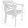 Batavia Stühle 2 Einheiten aus massivem weißem Mahagoniholz von , Essstühle - Ref: Foro24-246963, Preis: 238,60 €, Rabatt: %