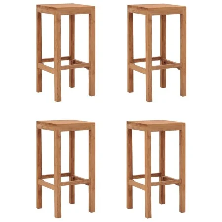 Küchenbarhocker 4 Einheiten aus massivem Teakholz von , Küchenhocker - Ref: Foro24-287233, Preis: 205,42 €, Rabatt: %