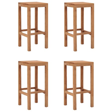 Küchenbarhocker 4 Einheiten aus massivem Teakholz von , Küchenhocker - Ref: Foro24-287233, Preis: 208,80 €, Rabatt: %