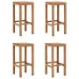 Küchenbarhocker 4 Einheiten aus massivem Teakholz von , Küchenhocker - Ref: Foro24-287233, Preis: 205,42 €, Rabatt: %