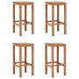 Küchenbarhocker 4 Einheiten aus massivem Teakholz von , Küchenhocker - Ref: Foro24-287233, Preis: 208,80 €, Rabatt: %