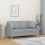 2-seater sofa with light gray fabric cushions 140 cm by , Sofas - Ref: Foro24-3200909, Price: 230,44 €, Discount: %