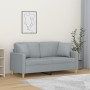 2-Sitzer-Sofa mit hellgrauen Stoffkissen 140 cm von , Sofas - Ref: Foro24-3200909, Preis: 234,33 €, Rabatt: %