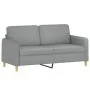 2-seater sofa with light gray fabric cushions 140 cm by , Sofas - Ref: Foro24-3200909, Price: 230,44 €, Discount: %