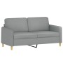 2-Sitzer-Sofa mit hellgrauen Stoffkissen 140 cm von , Sofas - Ref: Foro24-3200909, Preis: 234,33 €, Rabatt: %