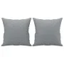 2-seater sofa with light gray fabric cushions 140 cm by , Sofas - Ref: Foro24-3200909, Price: 230,44 €, Discount: %