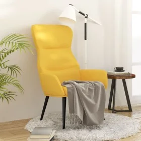 Sillón de relax de tela amarillo mostaza de , Sillones - Ref: Foro24-341078, Precio: 99,70 €, Descuento: %