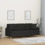 3-seater sofa with black fabric cushions 180 cm by , Sofas - Ref: Foro24-3200921, Price: 368,08 €, Discount: %