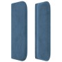 Dark blue velvet headboard 93x16x78/88 cm by , Headboards and footboards - Ref: Foro24-3118668, Price: 49,77 €, Discount: %