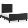 Estructura de cama con cabecero cuero sintético negro 120x200cm de , Camas y somieres - Ref: Foro24-3125500, Precio: 166,87 €...