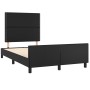 Bettgestell mit Kopfteil aus schwarzem Kunstleder 120x200cm von , Betten und Lattenroste - Ref: Foro24-3125500, Preis: 170,51...