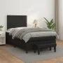 Cama box spring con colchón cuero sintético negro 120x200 cm de , Camas y somieres - Ref: Foro24-3137593, Precio: 419,19 €, D...