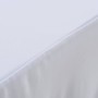 Fundas elásticas para mesa 2 uds con falda 183x76x74 cm blanco de vidaXL, Fundas - Ref: Foro24-133585, Precio: 30,86 €
