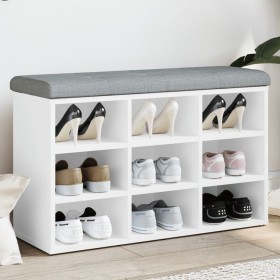 Banco zapatero madera de ingeniería blanco 82x32x50 cm by , Benches for halls and storage - Ref: Foro24-835103, Price: 64,28 ...